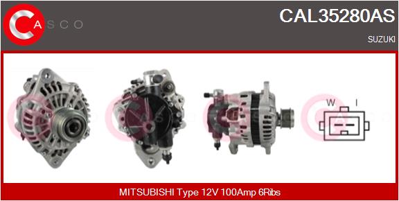 Alternatore - CAL35280AS CASCO