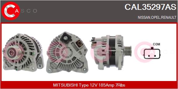 Alternator - CAL35297AS CASCO