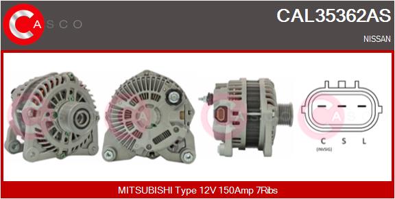 Alternatore - CAL35362AS CASCO