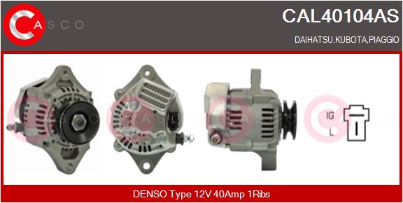 Alternator - CAL40104AS CASCO