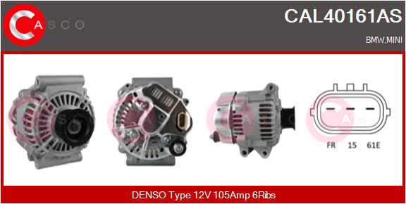 Alternator - CAL40161AS CASCO