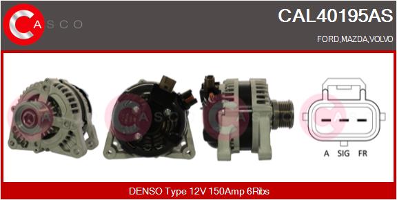 Alternator - CAL40195AS CASCO