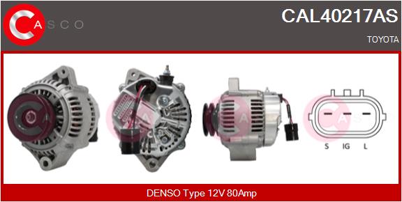 Alternator - CAL40217AS CASCO