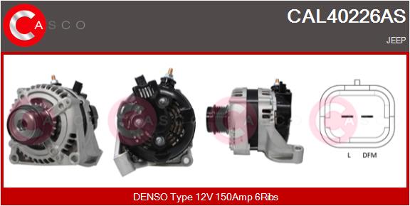 Alternatore - CAL40226AS CASCO