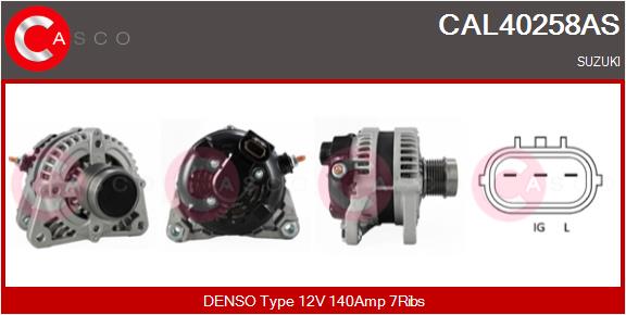 Alternator - CAL40258AS CASCO
