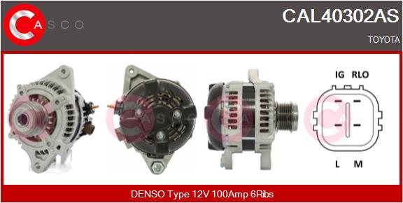 Alternator - CAL40302AS CASCO