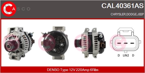 Alternatore - CAL40361AS CASCO