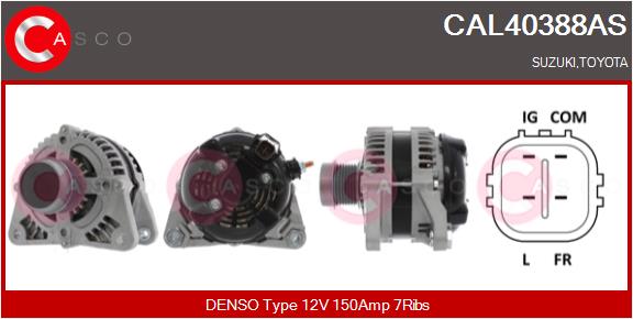 Alternator - CAL40388AS CASCO