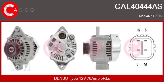 Alternator - CAL40444AS CASCO