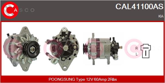 Alternator - CAL41100AS CASCO