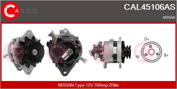 Alternatore - CAL45106AS CASCO
