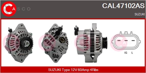 Alternatore - CAL47102AS CASCO