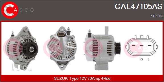 Alternatore - CAL47105AS CASCO