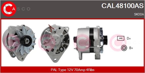 Alternatore - CAL48100AS CASCO