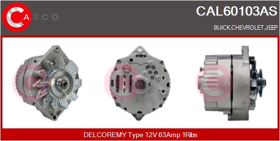 Alternator - CAL60103AS CASCO