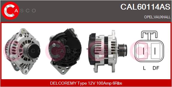 Alternator - CAL60114AS CASCO