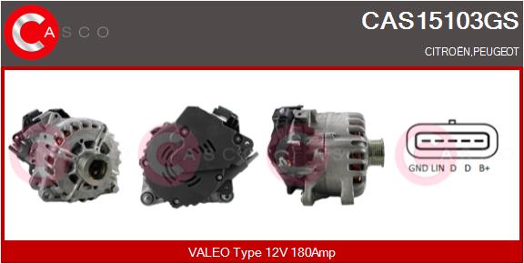 Alternator, starter - CAS15103GS CASCO