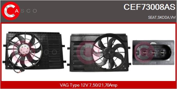 Electric Motor, radiator fan - CEF73008AS CASCO