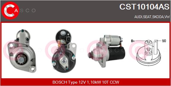 Motorino d'avviamento - CST10104AS CASCO