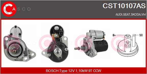Стартер - CST10107AS CASCO