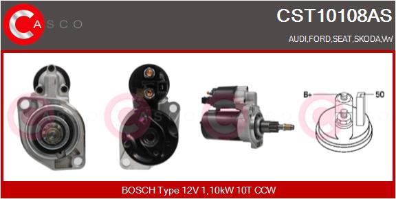 Motorino d'avviamento - CST10108AS CASCO