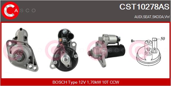 Motorino d'avviamento - CST10278AS CASCO