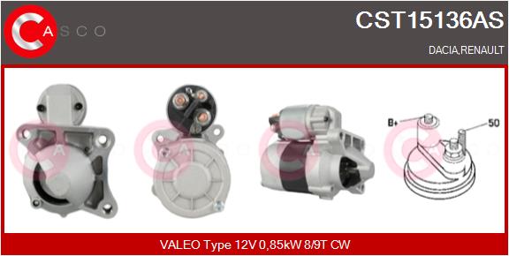 starteris - CST15136AS CASCO