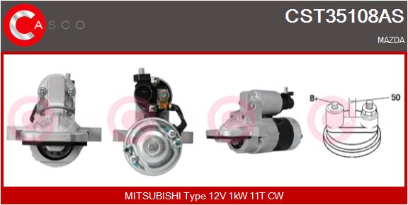 Motorino d'avviamento - CST35108AS CASCO