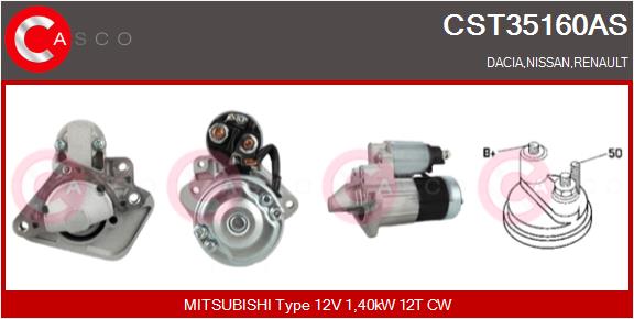 Motorino d'avviamento - CST35160AS CASCO