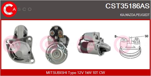 Motorino d'avviamento - CST35186AS CASCO