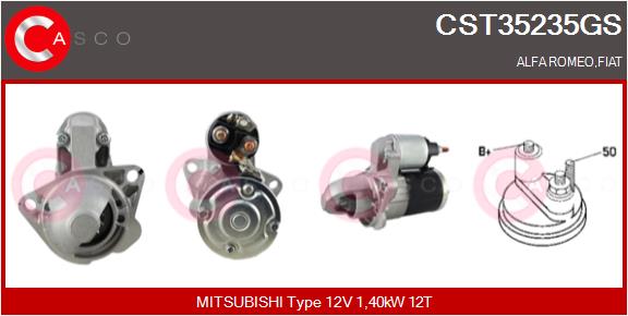 Стартер - CST35235GS CASCO