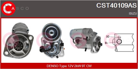 Motorino d'avviamento - CST40109AS CASCO
