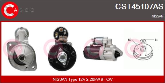 Стартер - CST45107AS CASCO