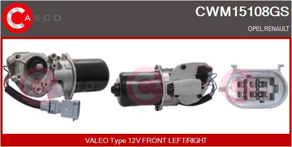 Двигатель стеклоочистителя - CWM15108GS CASCO