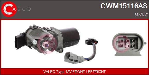 Motore tergicristallo - CWM15116AS CASCO