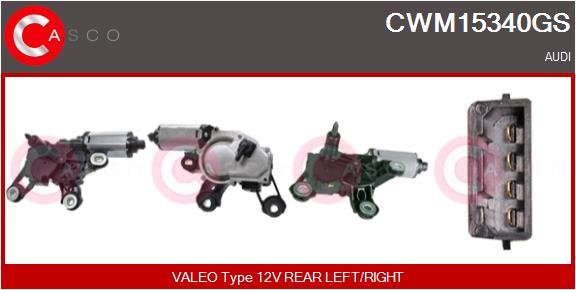 Двигатель стеклоочистителя - CWM15340GS CASCO
