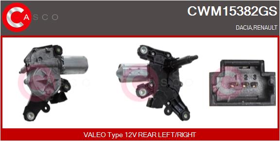 Двигатель стеклоочистителя - CWM15382GS CASCO