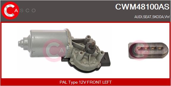 Двигатель стеклоочистителя - CWM48100AS CASCO