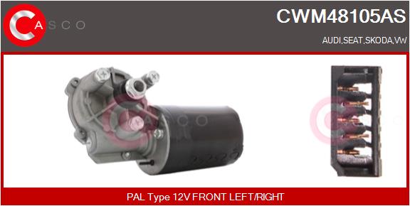 Двигатель стеклоочистителя - CWM48105AS CASCO