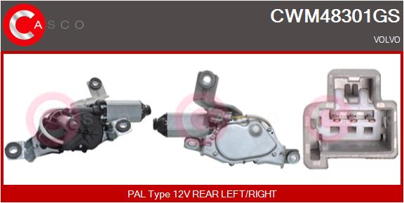 Двигатель стеклоочистителя - CWM48301GS CASCO