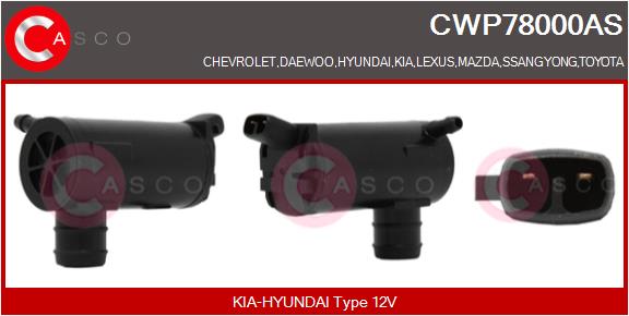 Водяной насос, система очистки окон - CWP78000AS CASCO