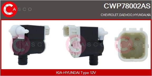 Pompa acqua lavaggio, Pulizia cristalli - CWP78002AS CASCO