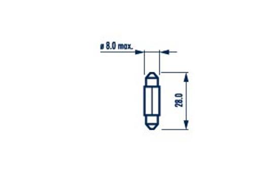 Bulb, interior light - 170943000 NARVA