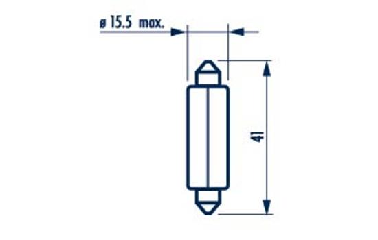 Bulb, interior light - 175123000 NARVA