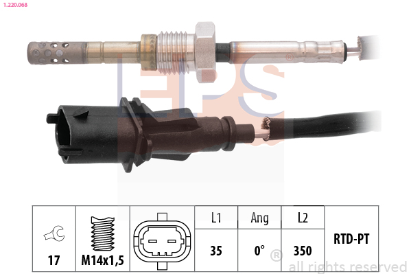 Sensor, exhaust gas temperature - 1.220.068 EPS