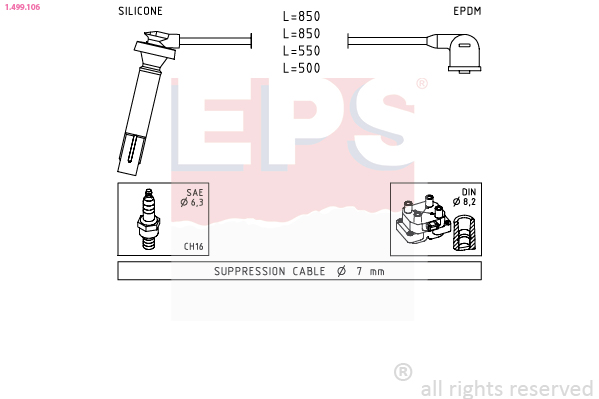 Ignition Cable Kit - 1.499.106 EPS