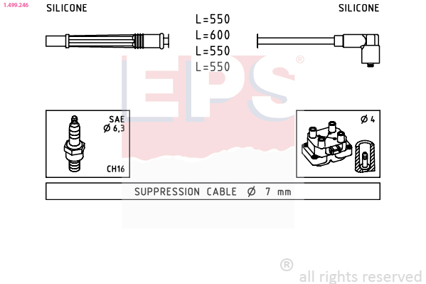 Ignition Cable Kit - 1.499.246 EPS