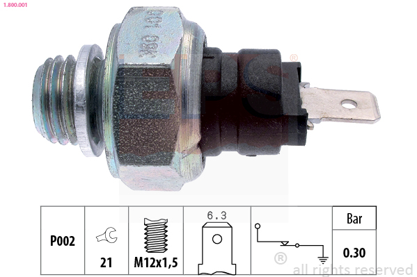 Oil Pressure Switch - 1.800.001 EPS