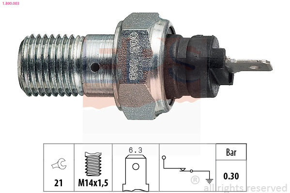 Oil Pressure Switch - 1.800.003 EPS