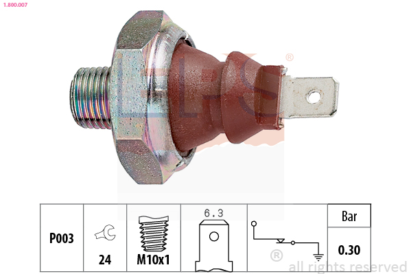 Oil Pressure Switch - 1.800.007 EPS